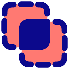 Pathfinder Square Intersect Icon from Plump Pop Set