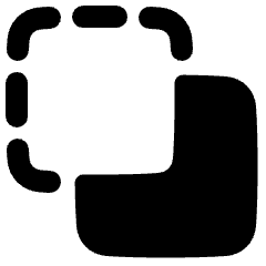 Pathfinder Square Minus Back 1 Icon from Plump Solid Set