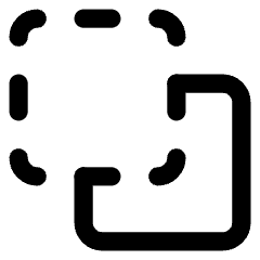 Pathfinder Square Minus Back 1 Icon from Core Line Set