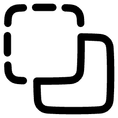 Pathfinder Square Minus Back 1 Icon from Plump Line Set