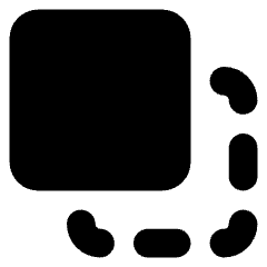 Pathfinder Square Minus Front 2 Icon from Core Solid Set