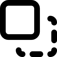 Pathfinder Square Minus Front 2 Icon from Micro Line Set