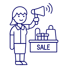 Advertiser Booth 5 Illustration from UX Line Set