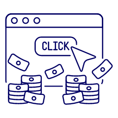 Click Revenue Browser 2 Illustration from UX Line Set