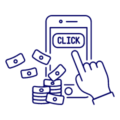 Click Revenue Mobile 1 Illustration from UX Line Set