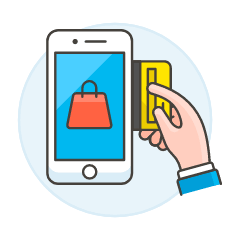 Online Purchase 1 Illustration from UX Colors Set