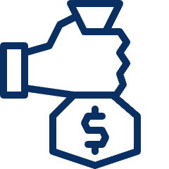 Cash Bag Give Icon from Cyber Line Set