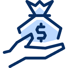Cash Bag Receive Icon from Cyber Duotone Set
