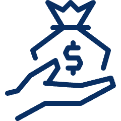 Cash Bag Receive Icon from Cyber Line Set