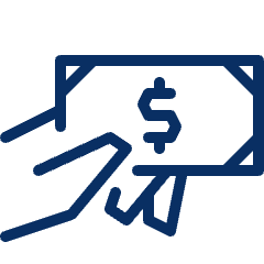 Cash Hand 5 Icon from Cyber Line Set