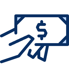 Cash Hand 5 Icon from Cyber Duotone Set