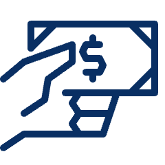 Cash Hand 6 Icon from Cyber Line Set