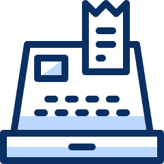 Cash Register 1 Icon from Cyber Duotone Set