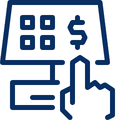 Cash Register Touch Screen Icon from Cyber Line Set