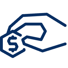 Coin Hand 1 Icon from Cyber Line Set