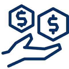 Coin Hand 2 Icon from Cyber Line Set