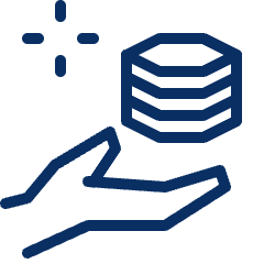 Coin Hand 3 Icon from Cyber Line Set