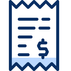 Receipt 1 Icon from Cyber Duotone Set