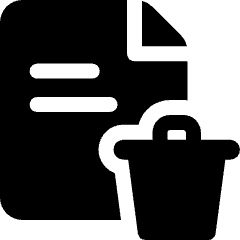 Delete Pdf Page Bin Icon from Ultimate Bold Set
