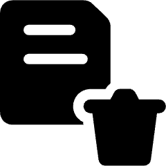 Delete Pdf Page Bin Icon from Ultimate Bold Set