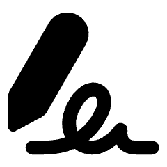 Fill And Sign Icon from Ultimate Bold Set