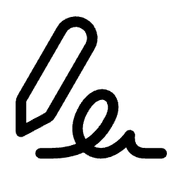 Fill And Sign Icon from Ultimate Regular Set