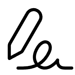 Fill And Sign Icon from Ultimate Light Set