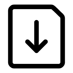 Import File Icon from Ultimate Regular Set