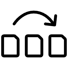 Reorder Pdf Pages Icon from Ultimate Light Set