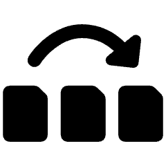 Reorder Pdf Pages Icon from Ultimate Bold Set