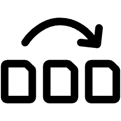 Reorder Pdf Pages Icon from Ultimate Regular Set