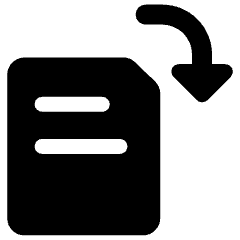 Rotate Pdf Page Icon from Ultimate Bold Set