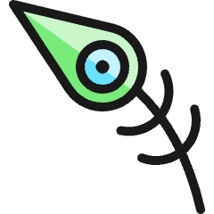 Peacock Feather Icon from Ultimate Colors Set