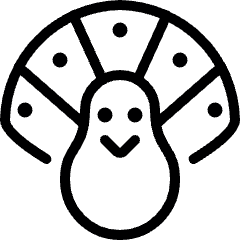 Peacock Feathers Up 1 Icon from Ultimate Light Set