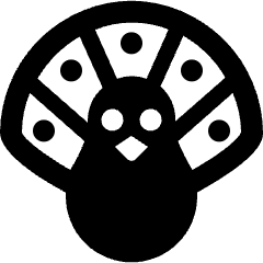 Peacock Feathers Up 1 Icon from Ultimate Bold Set