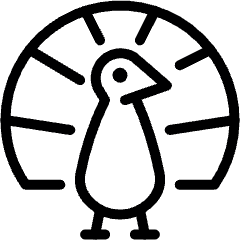 Peacock Feathers Up Icon from Ultimate Light Set