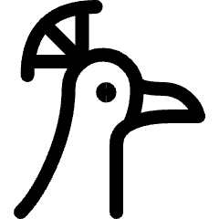 Peacock Head Icon from Ultimate Regular Set