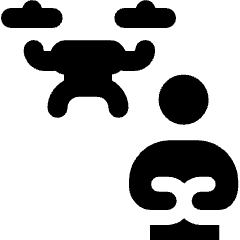 Play Drone Icon from Ultimate Bold Set