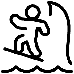 Surfing Icon from Ultimate Light Set