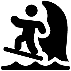 Surfing Icon from Ultimate Bold Set