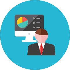 Analyst Icon from Kameleon Colors Set
