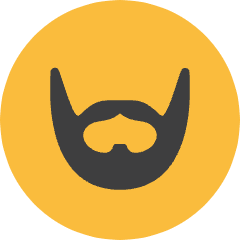 Beard Icon from Kameleon Colors Set