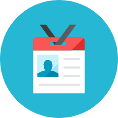 Id Pass Icon from Kameleon Colors Set