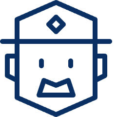 Sheriff Icon from Cyber Line Set