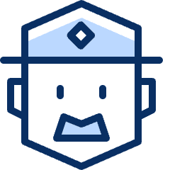 Sheriff Icon from Cyber Duotone Set