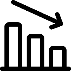 Performance Decrease Icon from Ultimate Regular Set