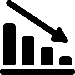 Performance Decrease Icon from Ultimate Bold Set