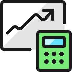 Performance Graph Calculator Icon from Ultimate Colors Set