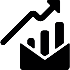 Performance Increase Mail Icon from Ultimate Bold Set