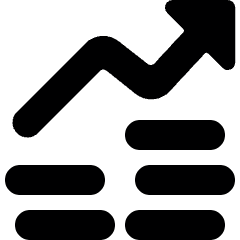 Performance Money Increase Icon from Ultimate Bold Set